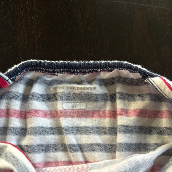 The Children's Place Red and Blue Romper with Star and Polka Dot Design - Picture 2 of 2